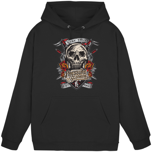 Stay True - Skull - Pressure Cloth - Basic Unisex Hoodie