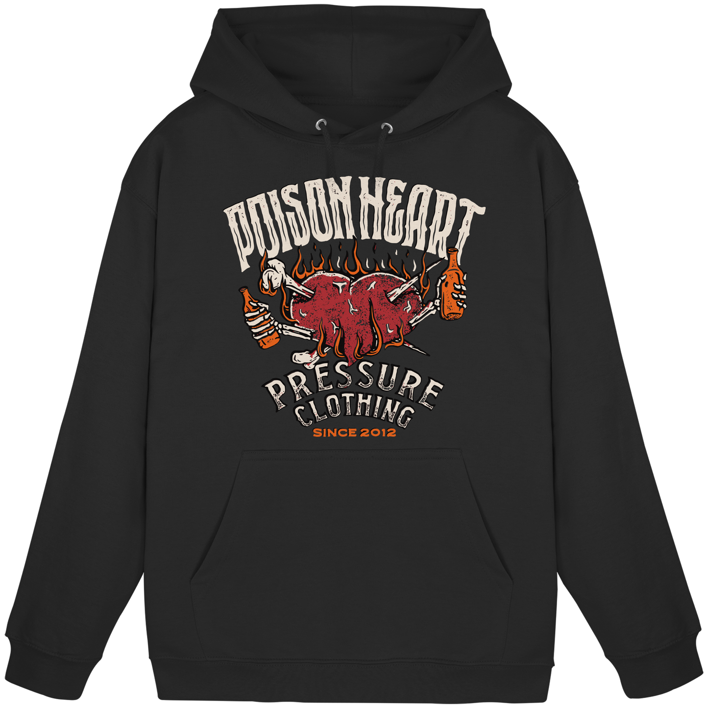 Poison Heart – Punk Rock - Basic Unisex Hoodie