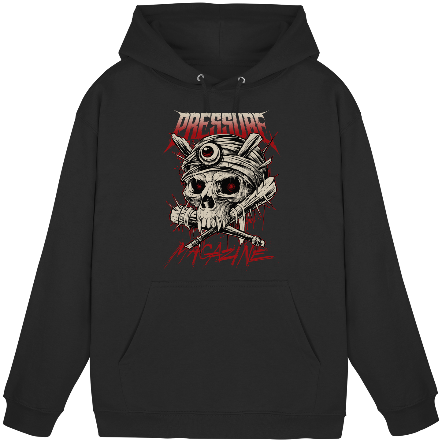 Skullica - Vampire Skull - Pressure Magazine - Basic Unisex Hoodie