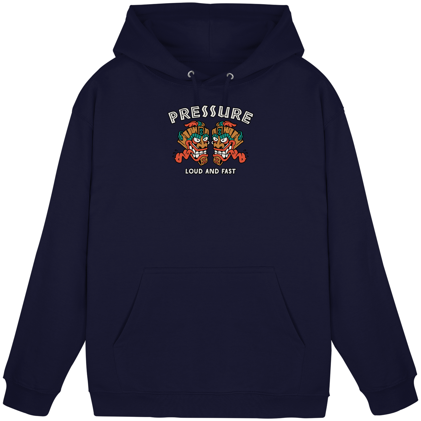 Loud and Fast. - Tiki Style - Pressure Cloth - Basic Unisex Hoodie