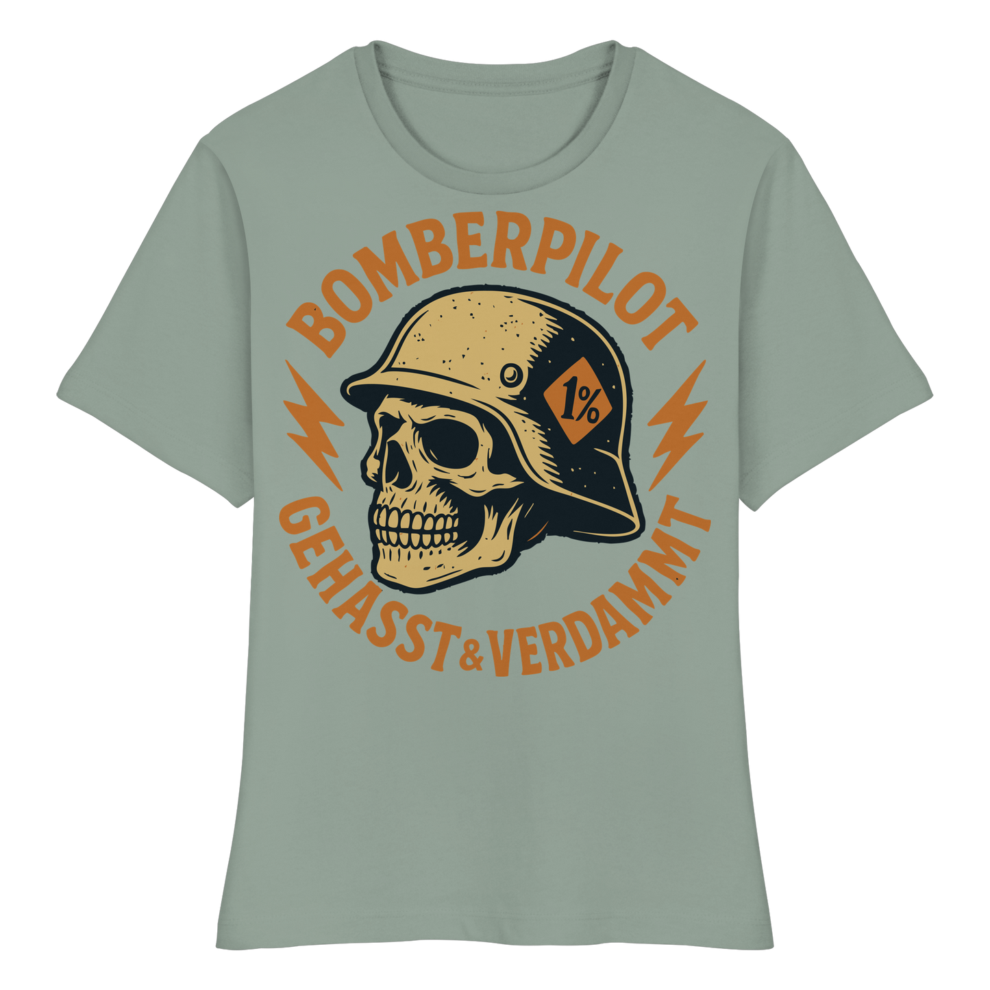 Bomberpilot - Gehasst Verdammt - Biker Mode - Fitted Ladies Organic Shirt