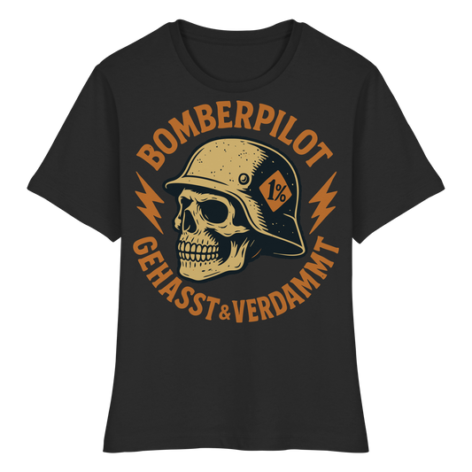 Bomberpilot - Gehasst Verdammt - Biker Mode - Fitted Ladies Organic Shirt
