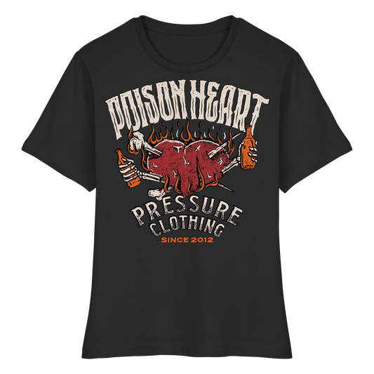 Poison Heart – Punk Rock - Fitted Ladies Organic Shirt