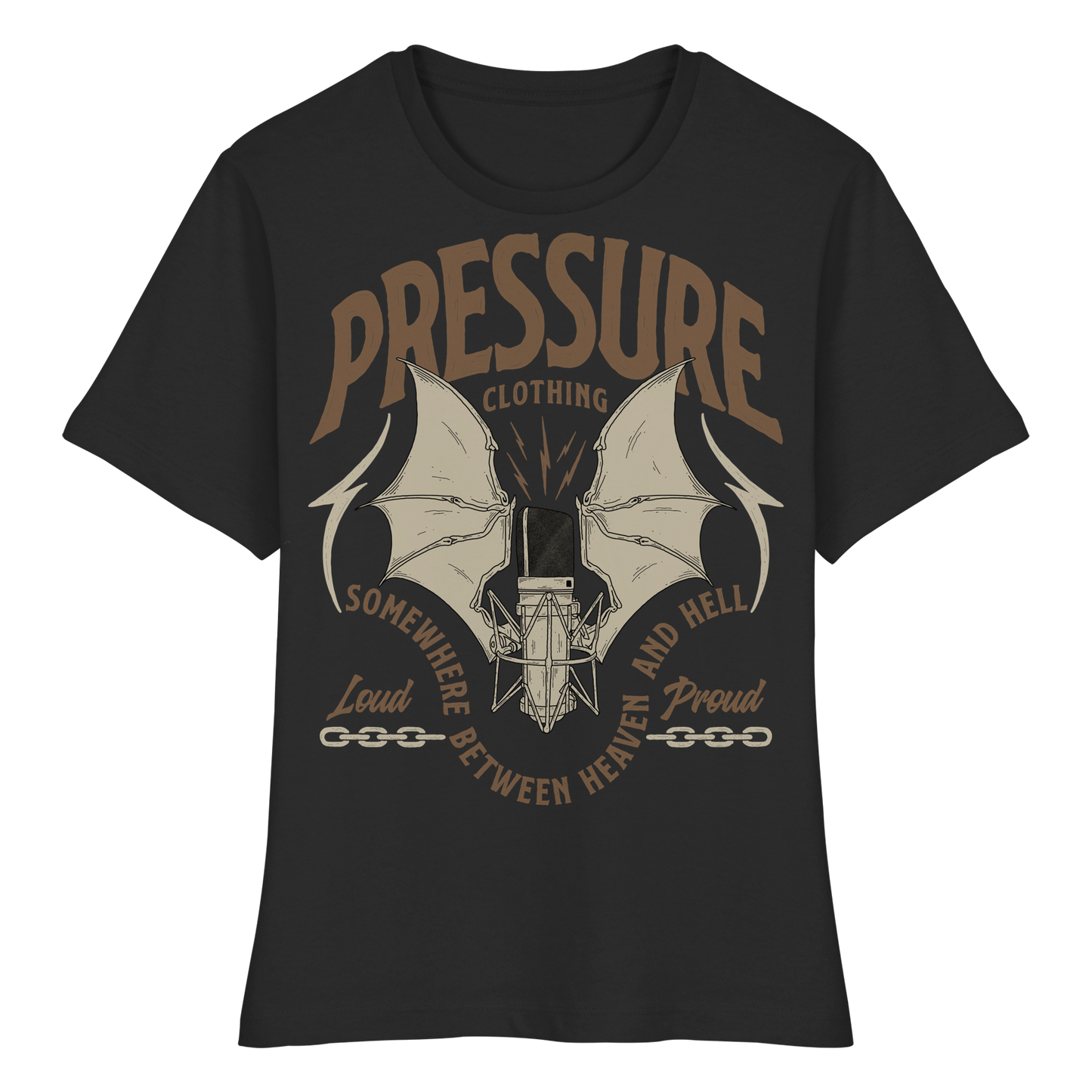 Heaven and Hell - Pressure Cloth - Fitted Ladies Organic Shirt