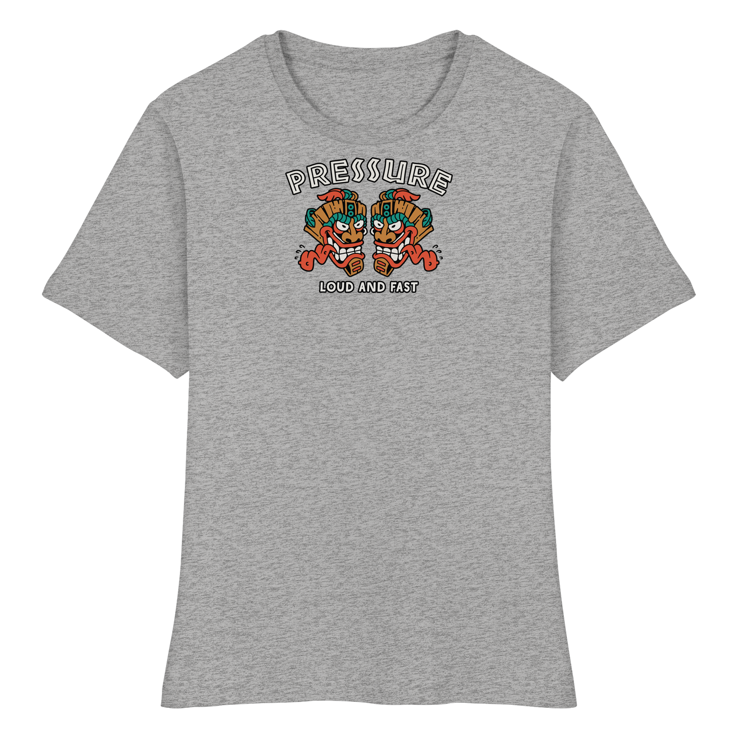 Loud and Fast. - Tiki Style - Pressure Cloth - Fitted Ladies Organic Shirt