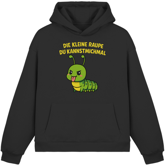 Freche Raupe mit Spruch | Lustiges Cartoon-Motiv mit Klartext-Garantie - Fluffy Boxcut Hoodie