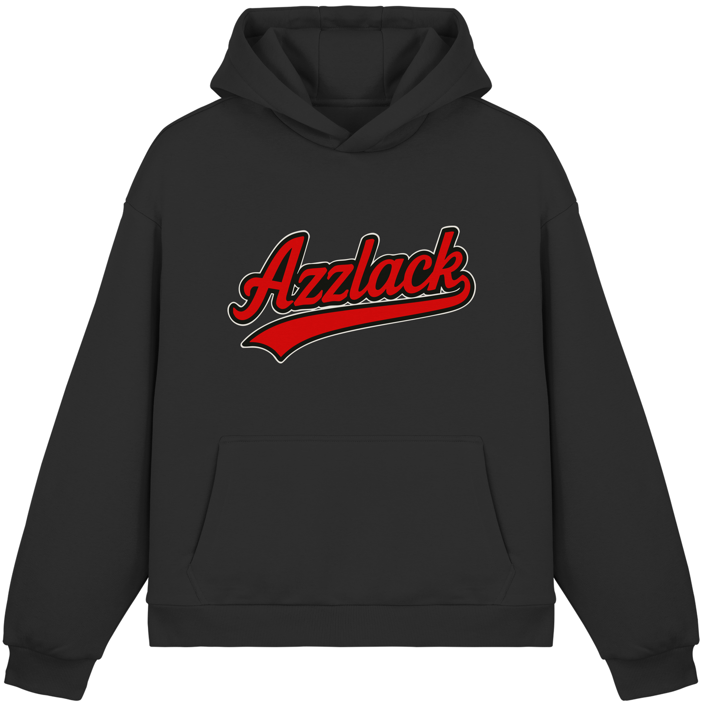 Azzlack Design - Ghetto Style für Deutschrap Fans - Fluffy Boxcut Hoodie