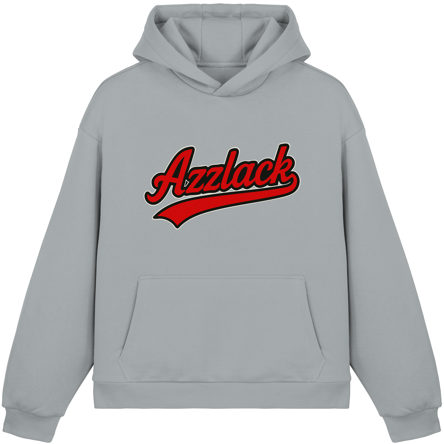 Azzlack Design - Ghetto Style für Deutschrap Fans - Fluffy Boxcut Hoodie