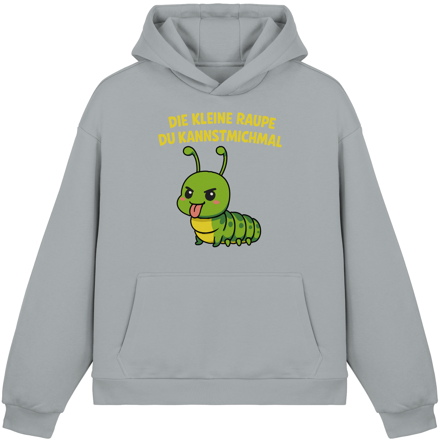 Freche Raupe mit Spruch | Lustiges Cartoon-Motiv mit Klartext-Garantie - Fluffy Boxcut Hoodie