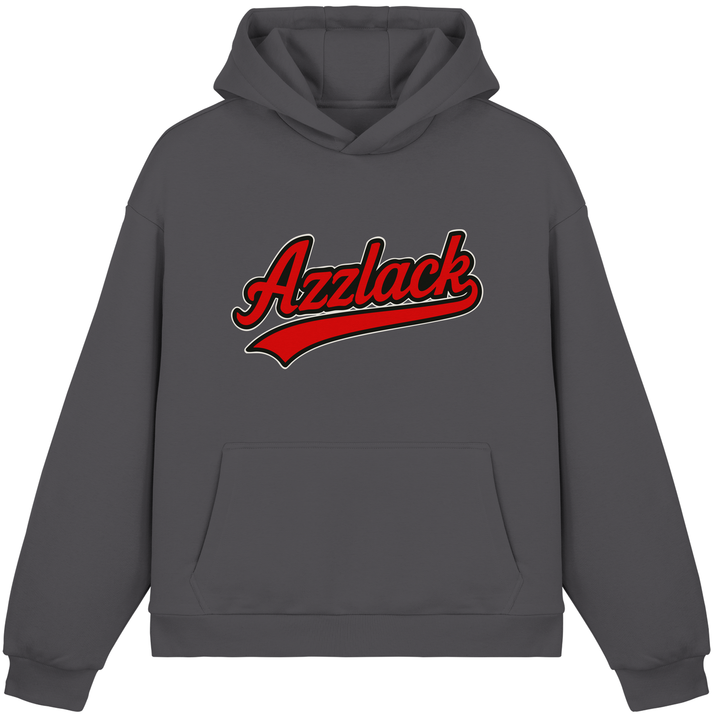 Azzlack Design - Ghetto Style für Deutschrap Fans - Fluffy Boxcut Hoodie