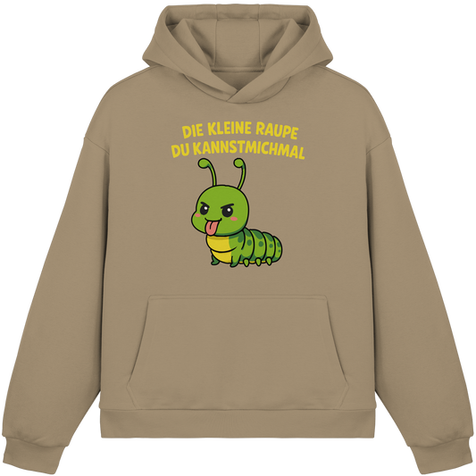 Freche Raupe mit Spruch | Lustiges Cartoon-Motiv mit Klartext-Garantie - Fluffy Boxcut Hoodie