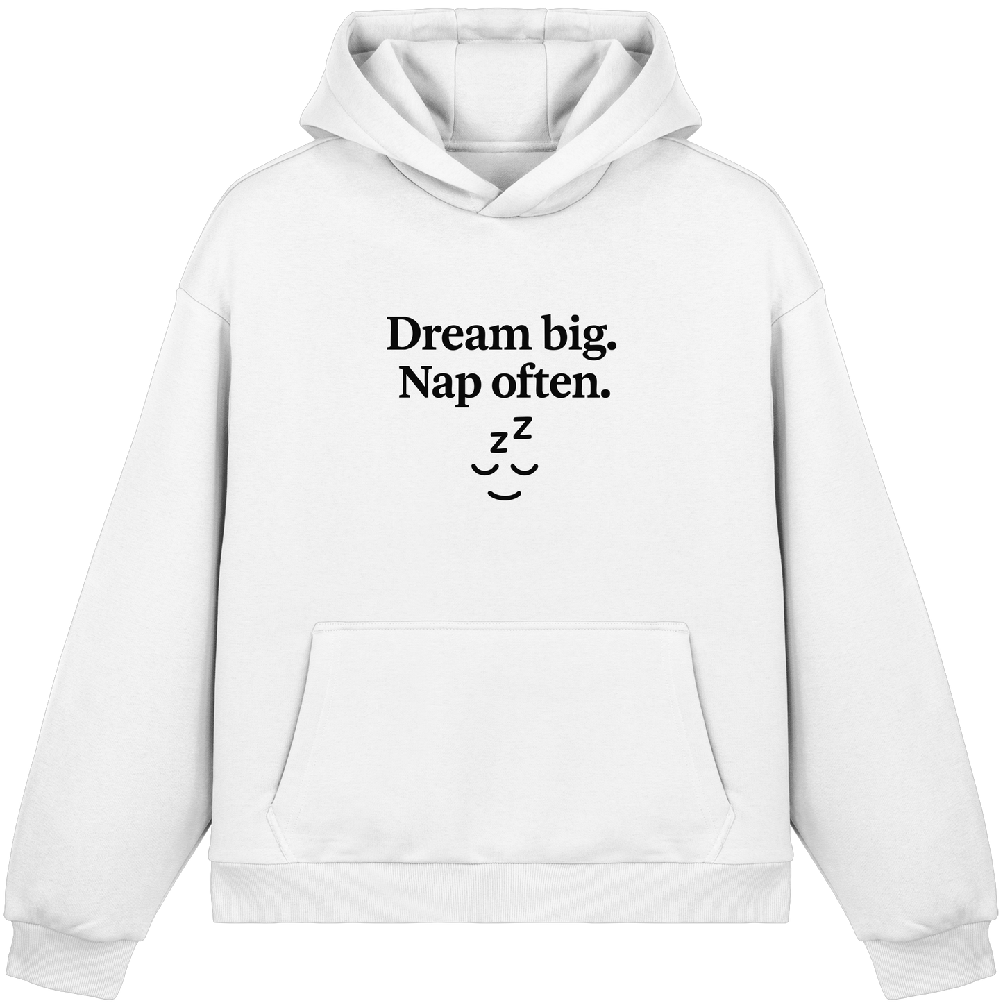 Dream Big. Nap Often. – Selfcare-Mood für Gen Z - Fluffy Boxcut Hoodie