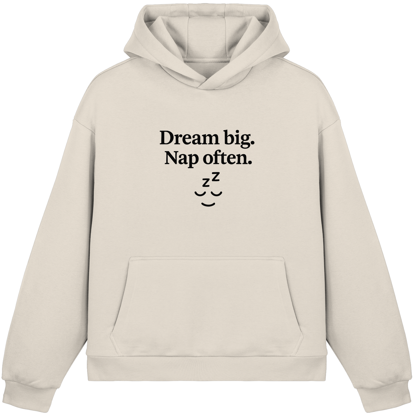 Dream Big. Nap Often. – Selfcare-Mood für Gen Z - Fluffy Boxcut Hoodie