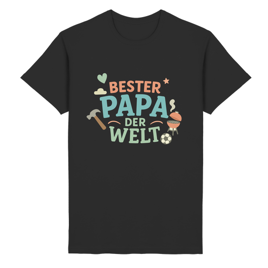 Bester Papa der Welt - Vater Geschenk - Heavy Cotton T-Shirt
