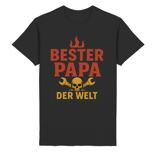 Bester Papa der Welt - Heimwerker Geschenk für Vatertag und Geburtstag - Heavy Cotton T-Shirt