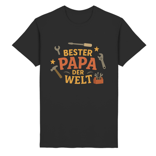 Bester Papa der Welt - Vater Geschenk - Heavy Cotton T-Shirt