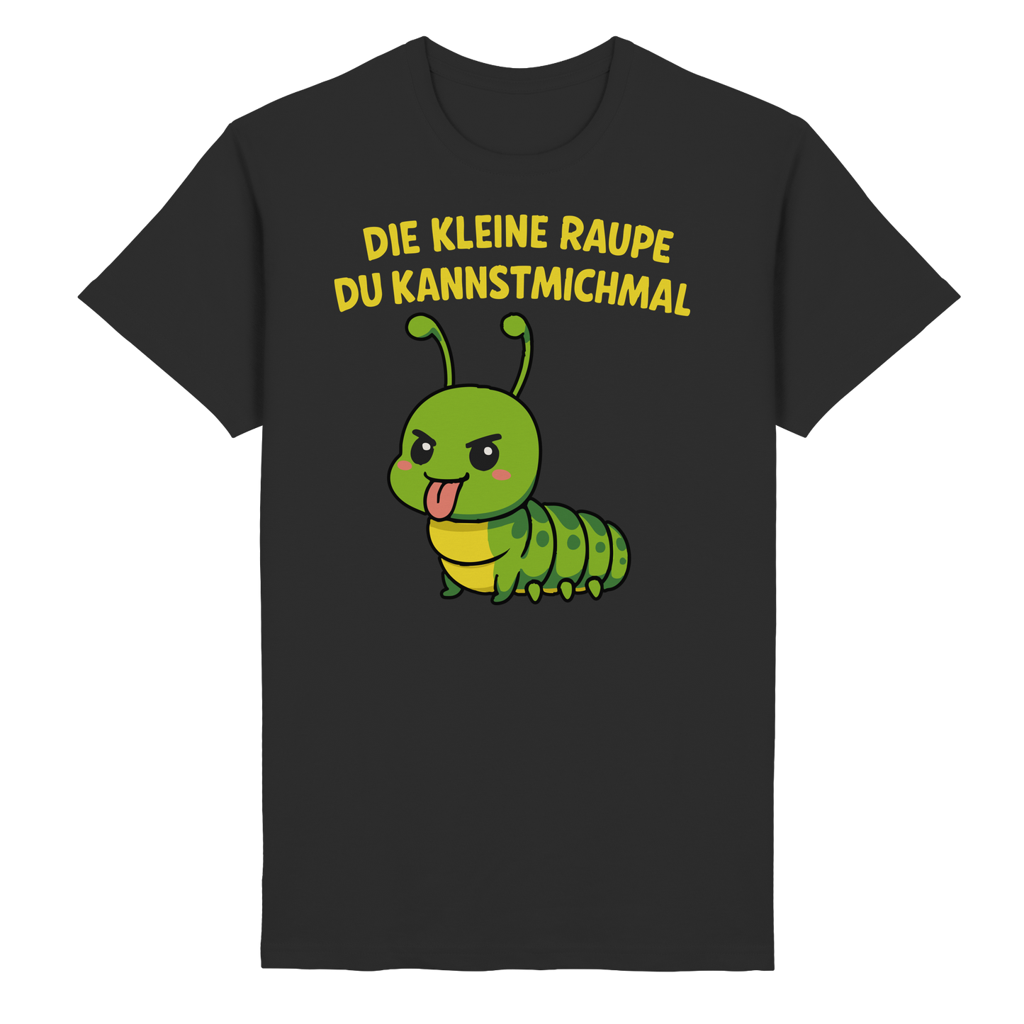 Freche Raupe mit Spruch | Lustiges Cartoon-Motiv mit Klartext-Garantie - Heavy Cotton T-Shirt