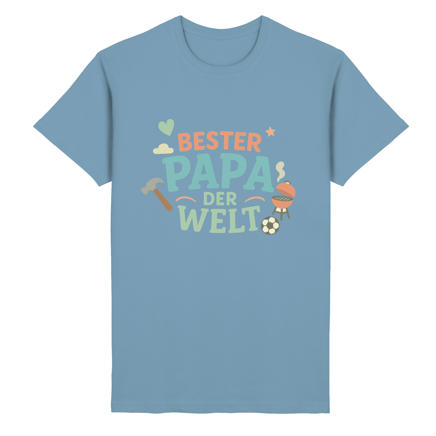 Bester Papa der Welt - Vater Geschenk - Heavy Cotton T-Shirt
