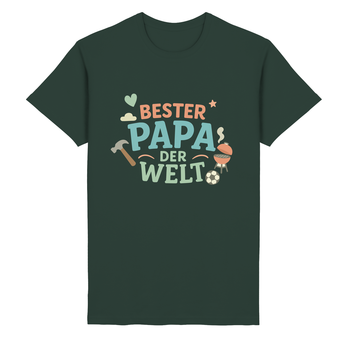 Bester Papa der Welt - Vater Geschenk - Heavy Cotton T-Shirt