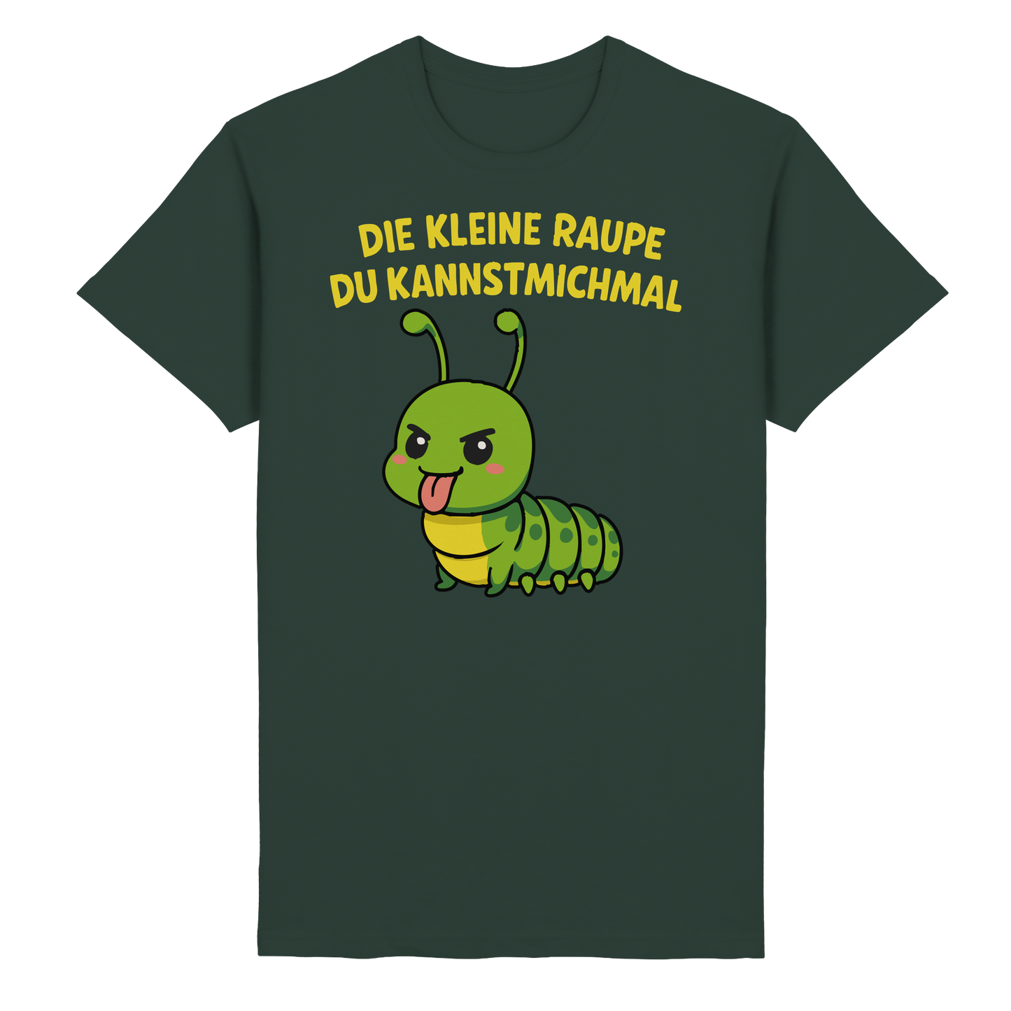 Freche Raupe mit Spruch | Lustiges Cartoon-Motiv mit Klartext-Garantie - Heavy Cotton T-Shirt