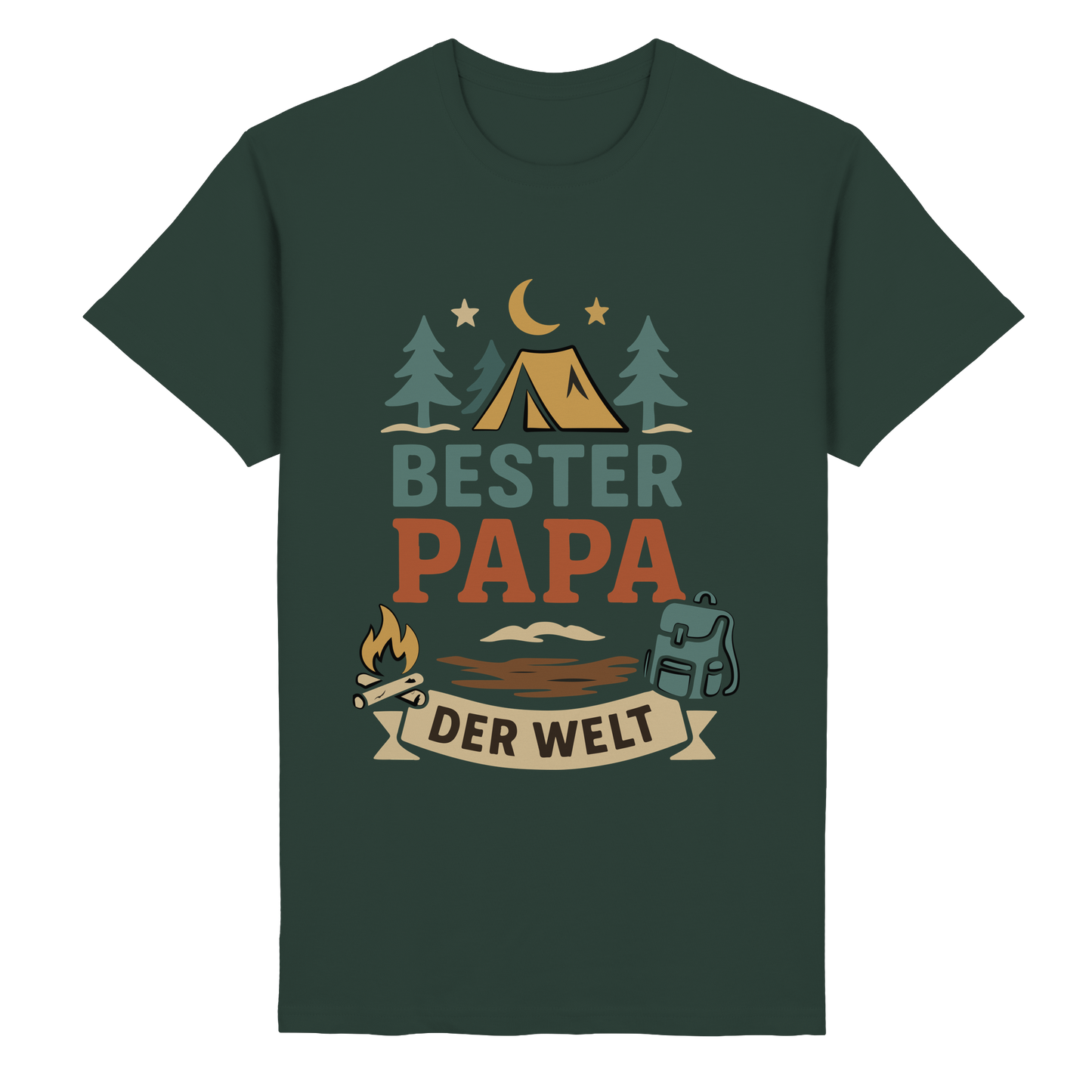 Bester Papa der Welt - für Naturburschen - Heavy Cotton T-Shirt