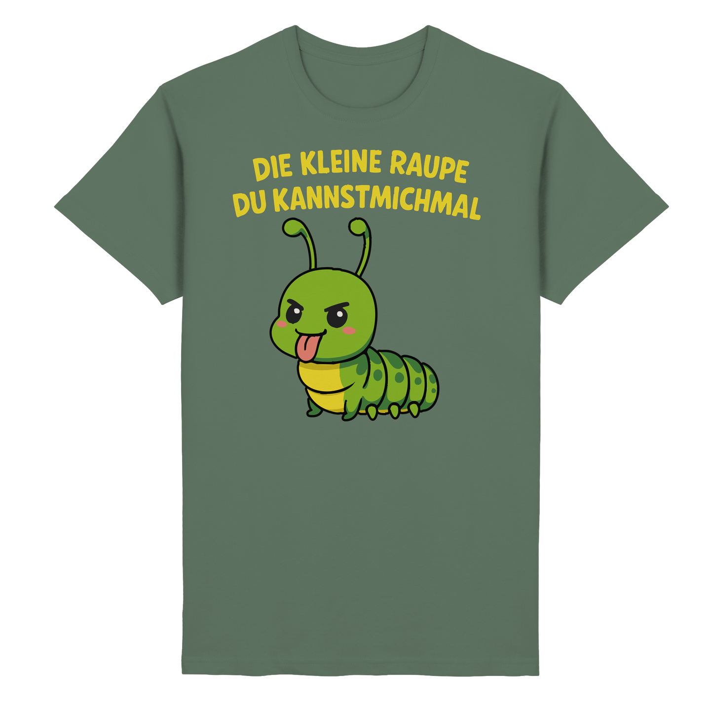 Freche Raupe mit Spruch | Lustiges Cartoon-Motiv mit Klartext-Garantie - Heavy Cotton T-Shirt