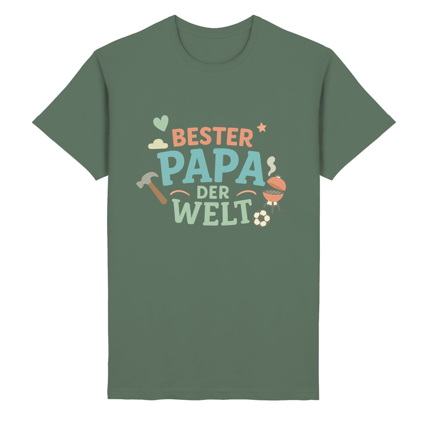 Bester Papa der Welt - Vater Geschenk - Heavy Cotton T-Shirt