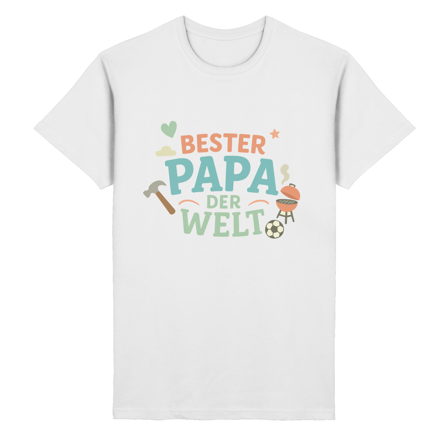 Bester Papa der Welt - Vater Geschenk - Heavy Cotton T-Shirt