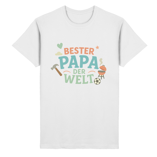 Bester Papa der Welt - Vater Geschenk - Heavy Cotton T-Shirt