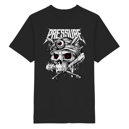 Skullica - Vampire Skull - Pressure Magazine - Heavy Oversized Organic Shirt