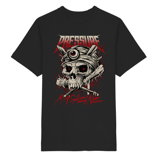 Skullica - Vampire Skull - Pressure Magazine - Heavy Oversized Organic Shirt
