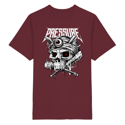 Skullica - Vampire Skull - Pressure Magazine - Heavy Oversized Organic Shirt
