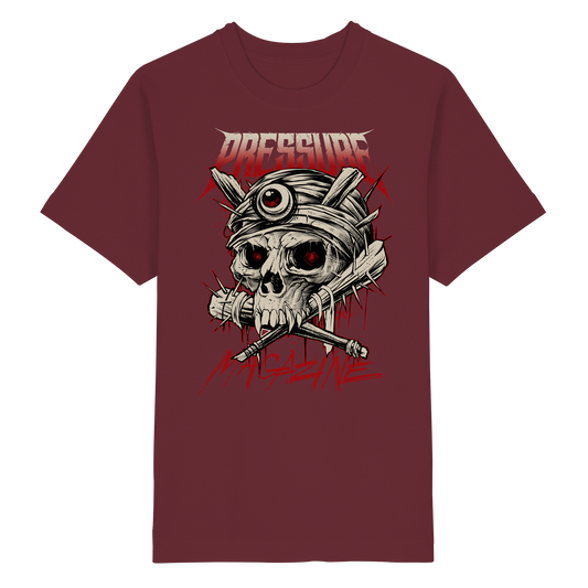 Skullica - Vampire Skull - Pressure Magazine - Heavy Oversized Organic Shirt