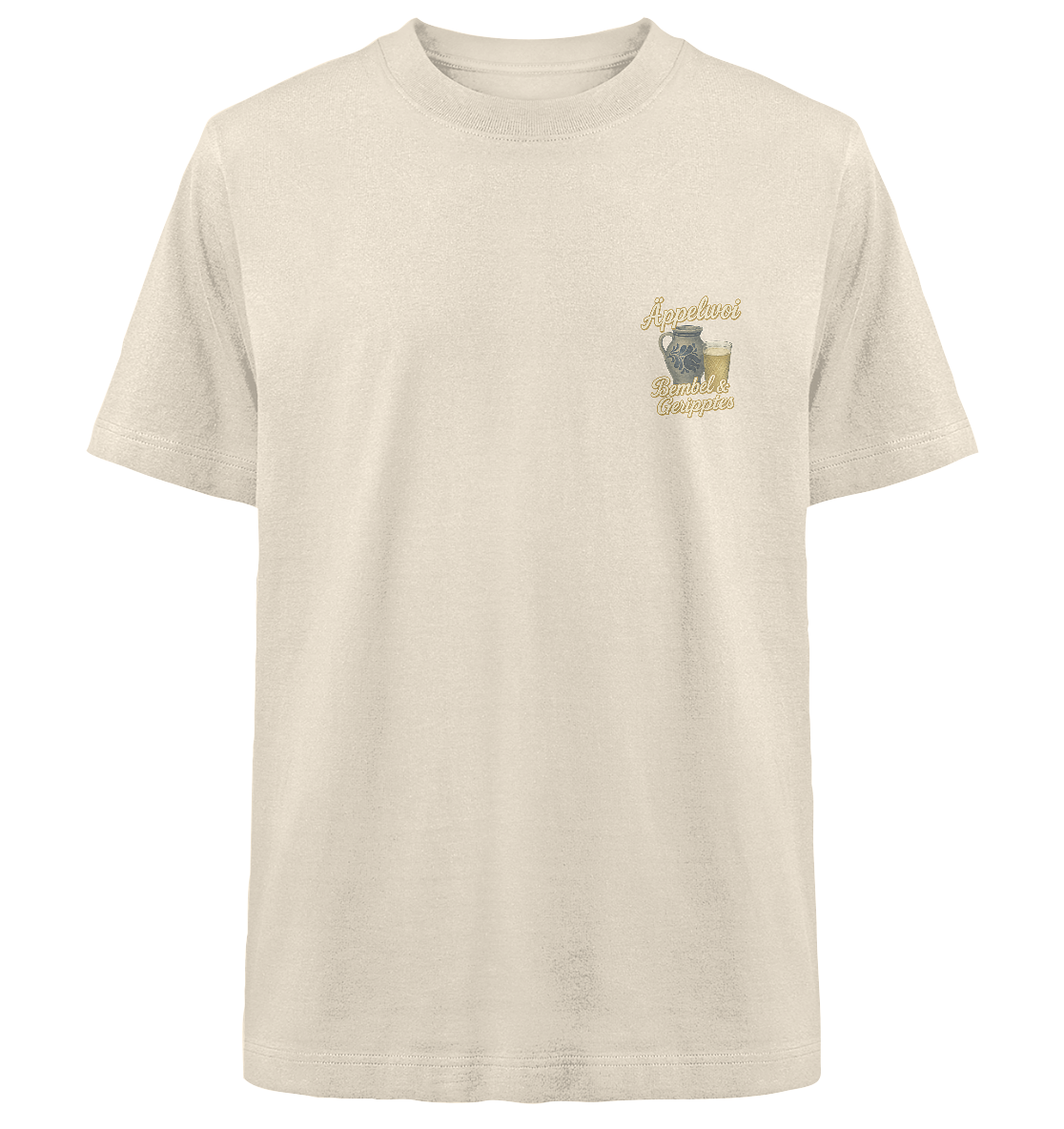 Äppelwoi - Bembel & Geripptes | Typisch Frankfurt - Heavy Oversized Organic Shirt