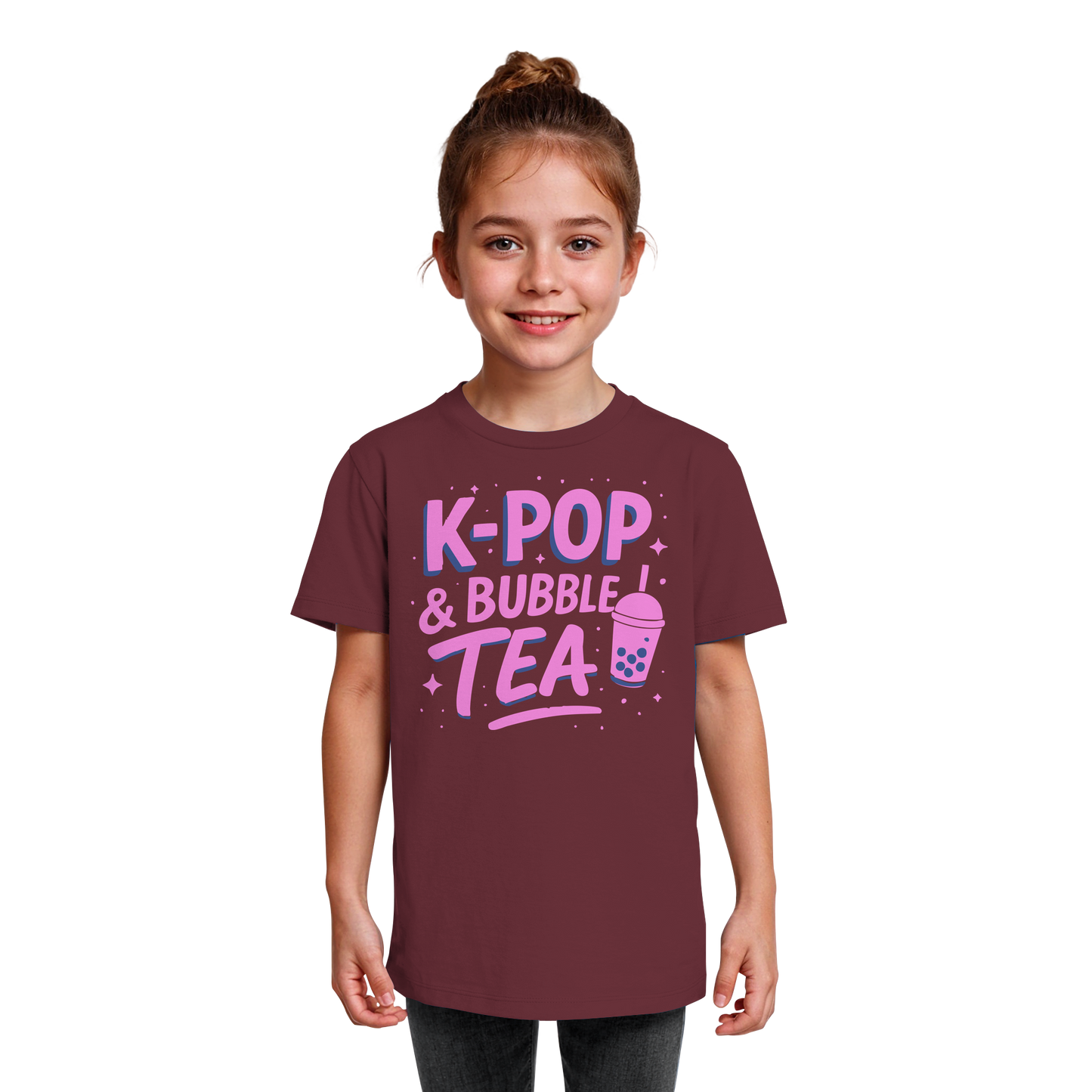K-Pop Bubble Tea - Korea Design - asiatische Popkultur - Kids Organic Shirt