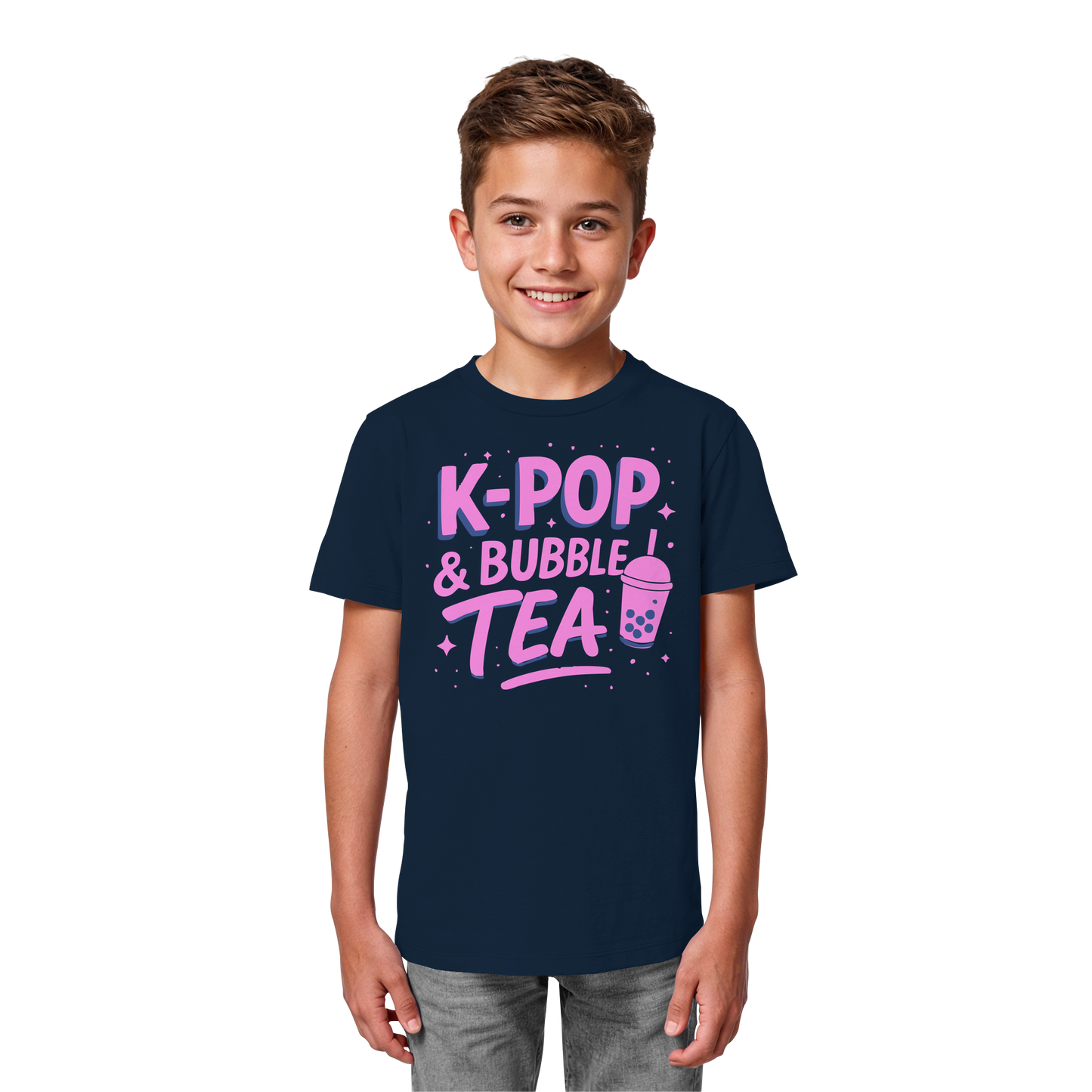 K-Pop Bubble Tea - Korea Design - asiatische Popkultur - Kids Organic Shirt