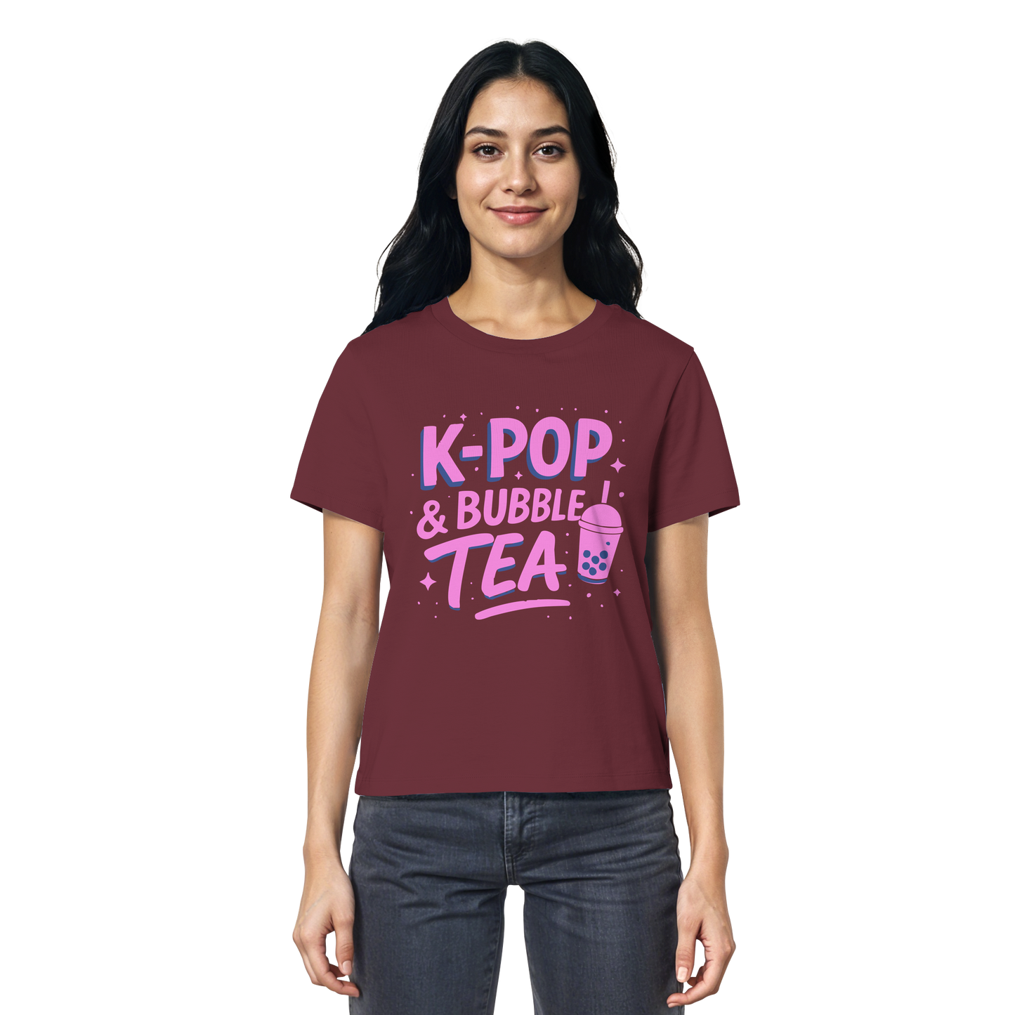 K-Pop Bubble Tea - Korea Design - asiatische Popkultur - Ladies Organic Shirt