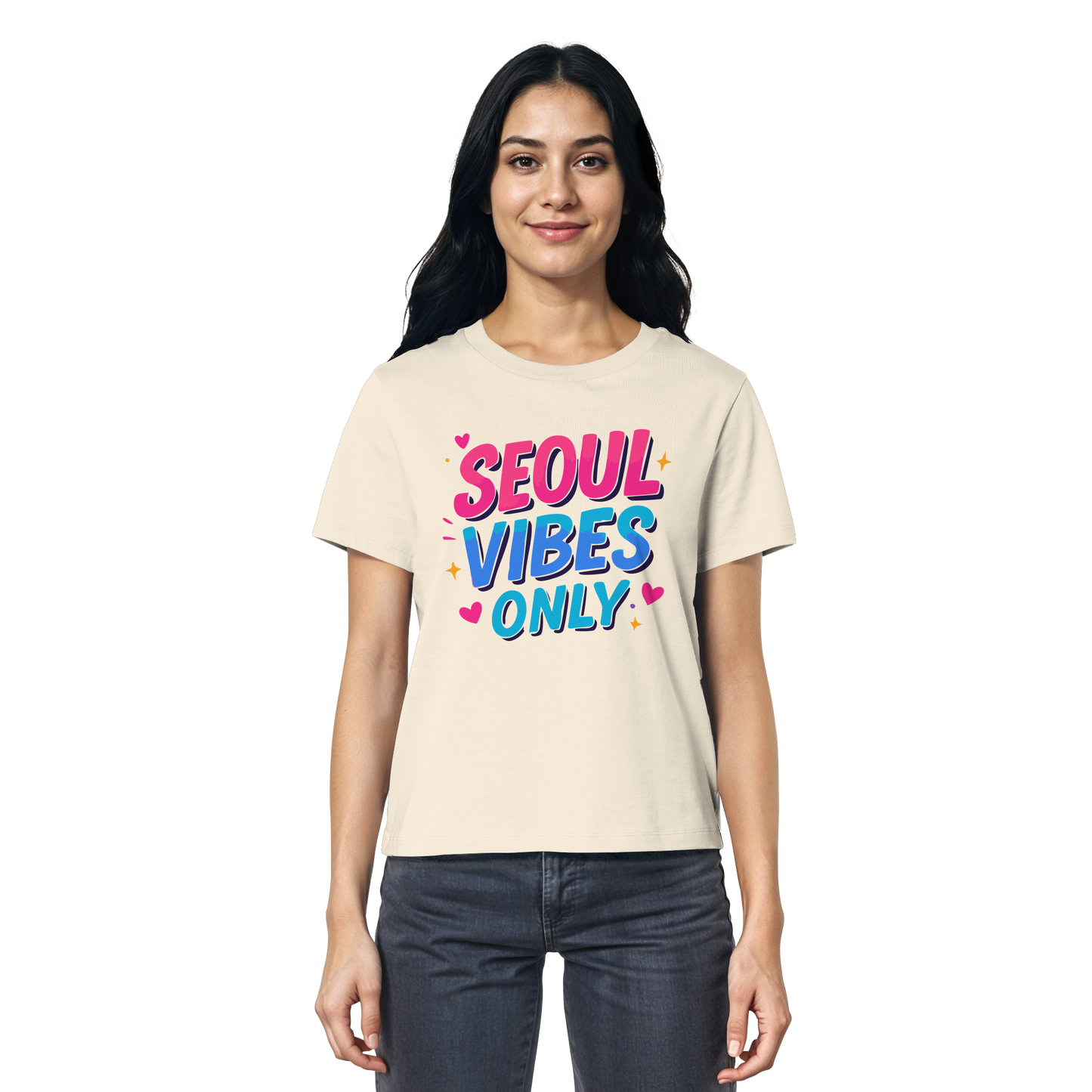 K-Pop Style - Seoul Vibes Only für Korea Fans - Ladies Organic Shirt