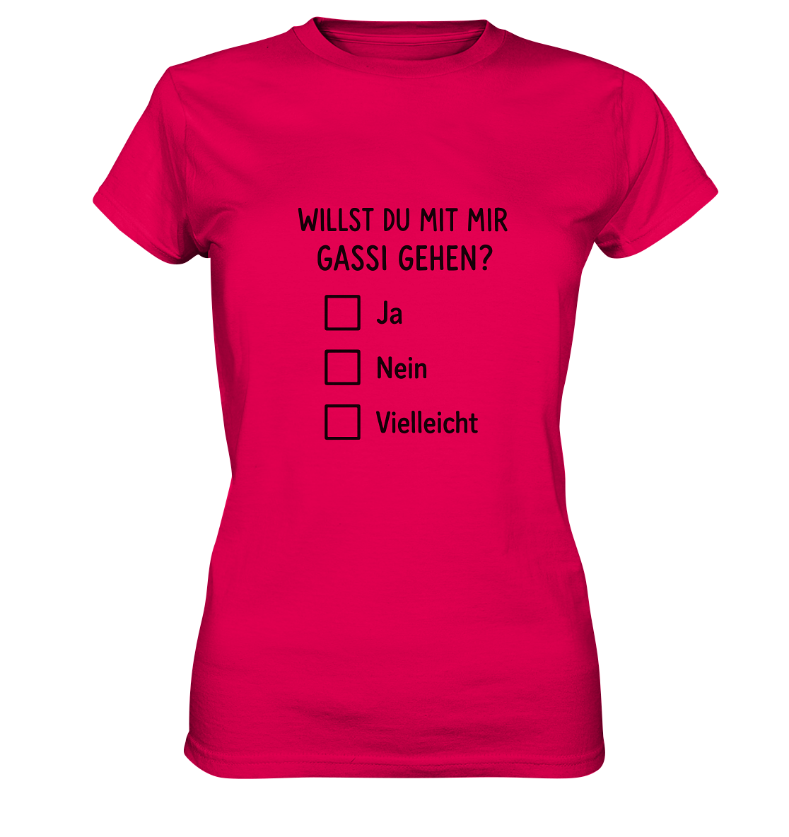 Willst du mit mir Gassi gehen? - Sprüche Shirt Hundemamas - Ladies Premium Shirt
