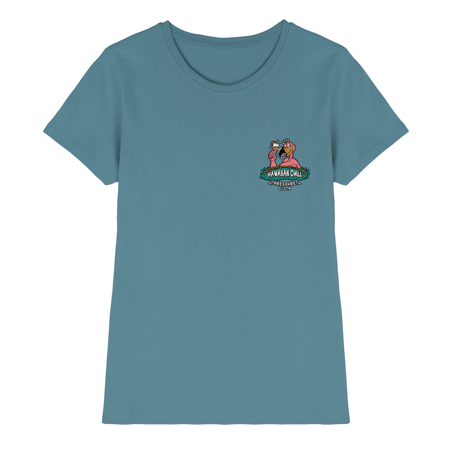 Hawaiian Chill - Tiki Style - Pressure Cloth - Ladies Premium Shirt