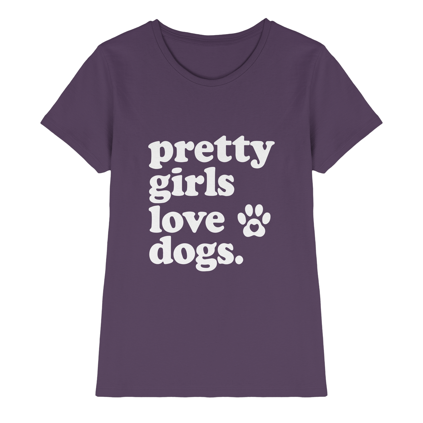Pretty Girls Love Dogs - Hundemenschen Bekleidung - Ladies Premium Shirt