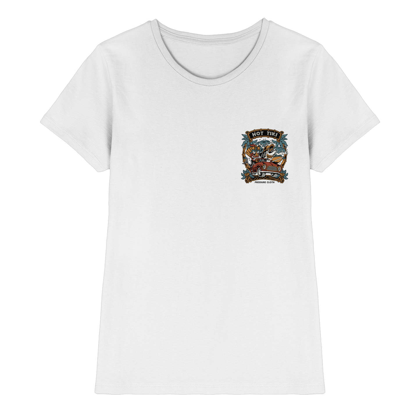 Hot Tiki - Tiki Style - Pressure Cloth - Ladies Premium Shirt