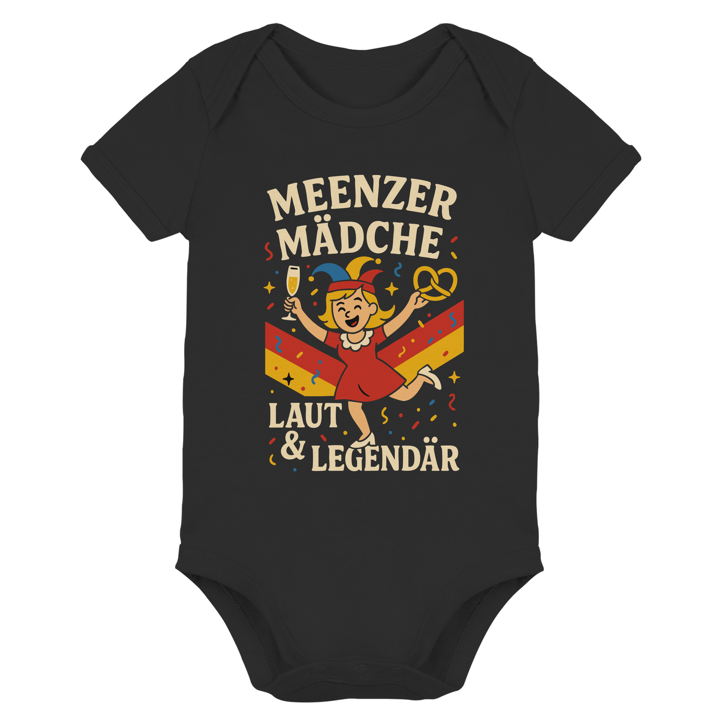Meenzer Mädche – Laut & Legendär | Karneval Design - Organic Baby Bodysuit