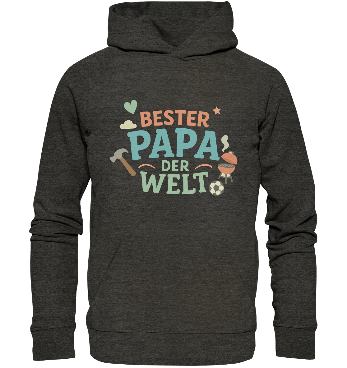 Bester Papa der Welt - Vater Geschenk - Organic Basic Hoodie