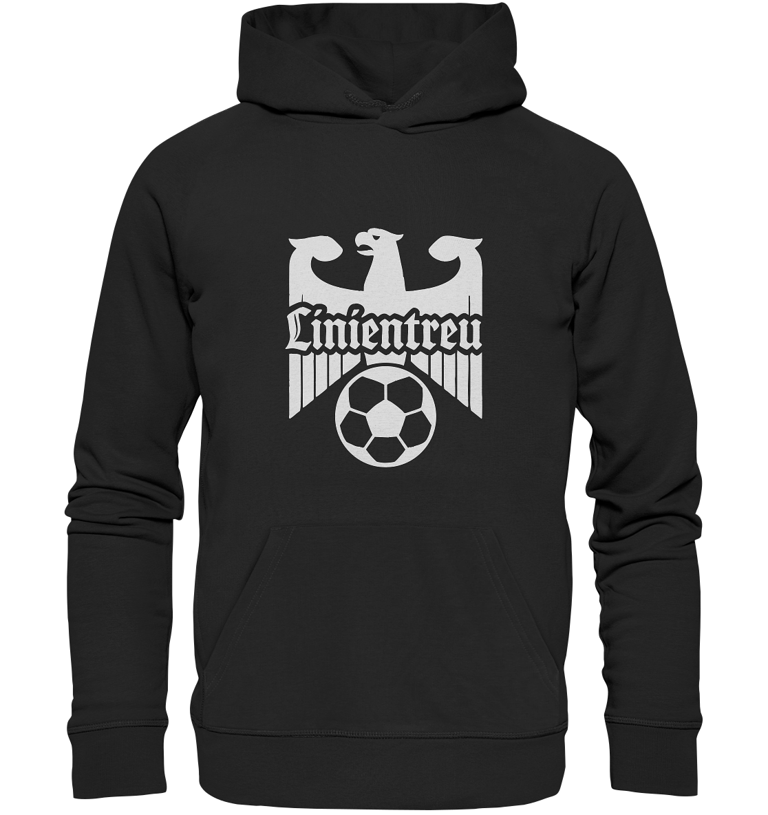 Linientreu Fussball - Dritte Halbzeit - Organic Basic Hoodie