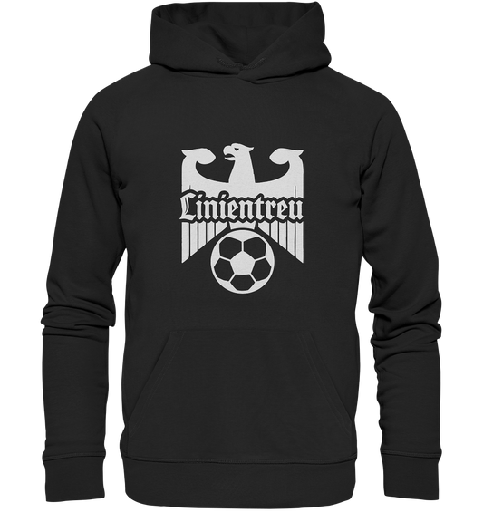 Linientreu Fussball - Dritte Halbzeit - Organic Basic Hoodie