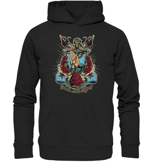 Glaube, Liebe, Hoffnung - Tattoo Art by D.Vicente - Pressure Clothing - Organic Basic Hoodie