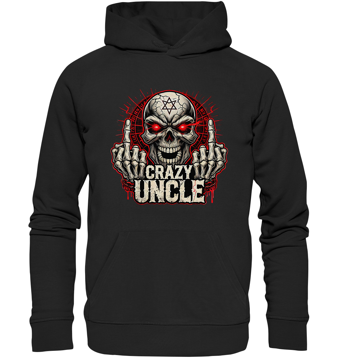 Crazy Uncle – Sarkasmus Statement mit Attitude - Organic Basic Hoodie