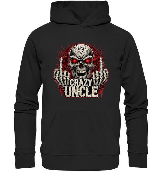 Crazy Uncle – Sarkasmus Statement mit Attitude - Organic Basic Hoodie