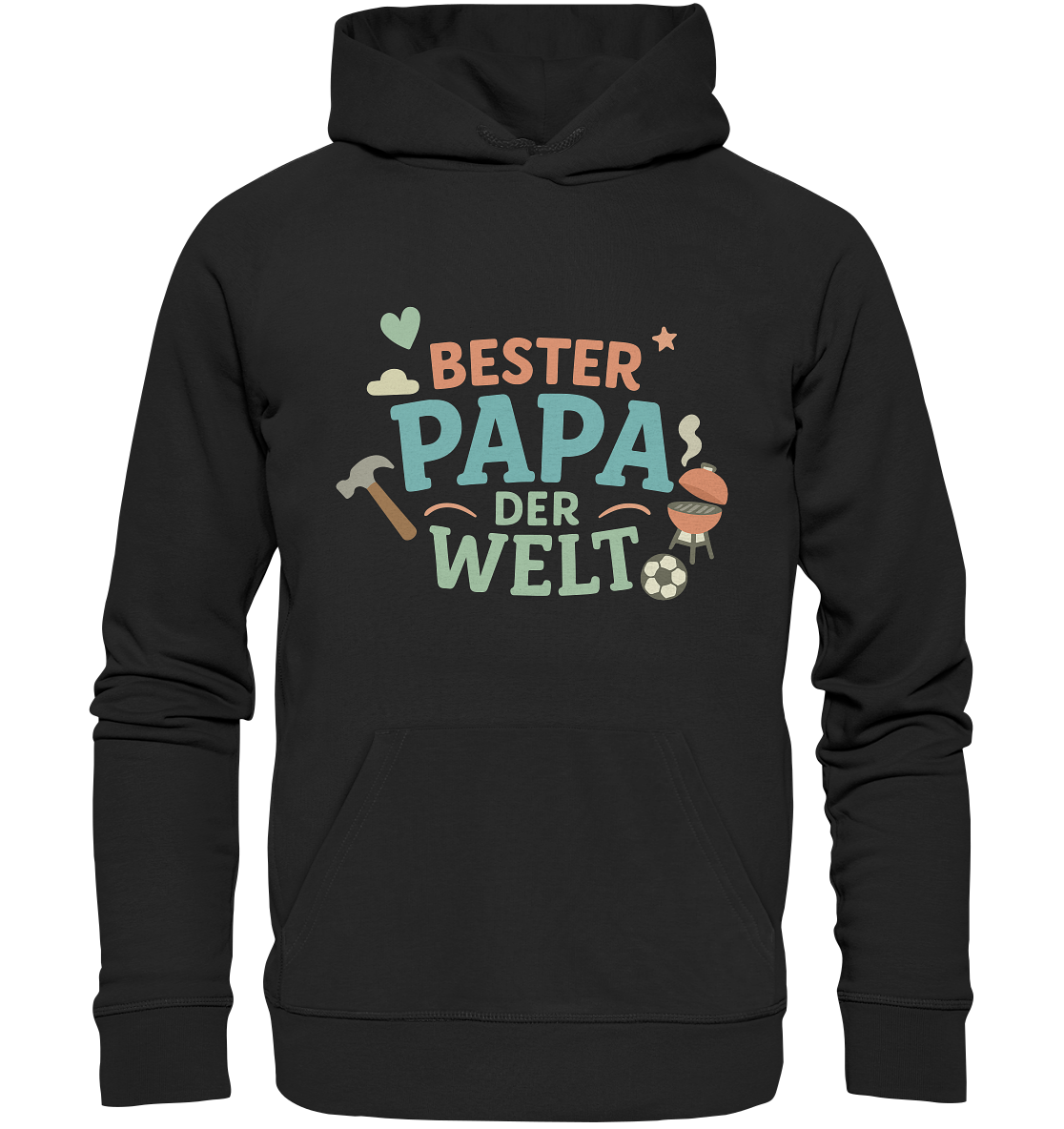Bester Papa der Welt - Vater Geschenk - Organic Basic Hoodie